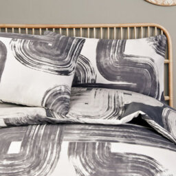Smart Living Luxury Super Soft Reversible Elemental Geo Duvet Cover With Pillowcase - thumbnail 3