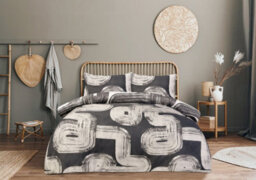 Smart Living Luxury Super Soft Reversible Elemental Geo Duvet Cover With Pillowcase - thumbnail 7