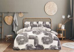 Smart Living Luxury Super Soft Reversible Elemental Geo Duvet Cover With Pillowcase - thumbnail 1