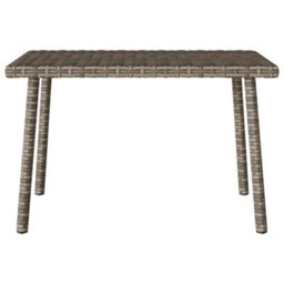 Walplus Garden Coffee Table Rectangular Grey 60X40X37 Cm Poly Rattan - thumbnail 4