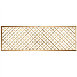 Premier Garden Supplies Elite Diamond Wooden Trellis Panel 6Ft X 2Ft (3 Pack) Standard Lattice Fencing Topper For Climbing Plant Support - thumbnail 2