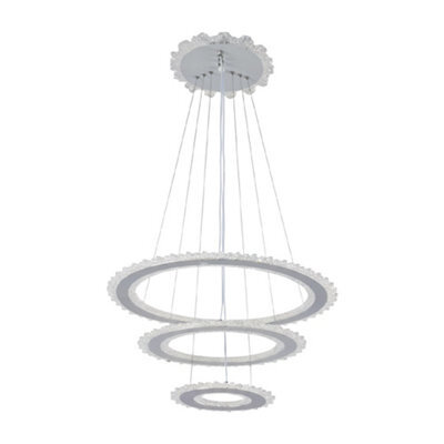 Darphe Modern Acrylic Multi Layer Ring Led Pendant Light - image 1