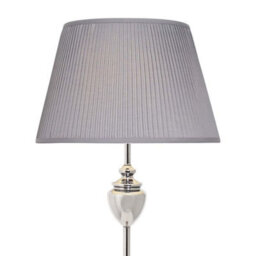 Pagazzi Lighting Pagazzi Giona Polished Chrome & Grey Floor Lamp - thumbnail 5
