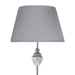 Pagazzi Lighting Pagazzi Giona Polished Chrome & Grey Floor Lamp - thumbnail 7