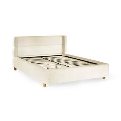 Oakham Silverwood Cream Bouclé Upholstered Bed -  King (150Cm) - image 1