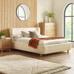 Oakham Silverwood Cream Bouclé Upholstered Bed -  King (150Cm) - thumbnail 3