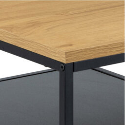 Furniture To Go Gila Coffee Table In Oak & Matte Black Steel Base - thumbnail 6