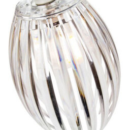 Happy Homewares Modern Designer Easy Fit Pendant Shade With Beautiful Clear Acrylic Curved Rods - thumbnail 4