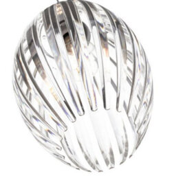 Happy Homewares Modern Designer Easy Fit Pendant Shade With Beautiful Clear Acrylic Curved Rods - thumbnail 2