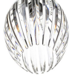 Happy Homewares Modern Designer Easy Fit Pendant Shade With Beautiful Clear Acrylic Curved Rods - thumbnail 3