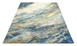 Multicoloured Funky Modern Abstract Nature Print Easy To Clean Rug For Dining Room-160Cm X 220Cm - thumbnail 4