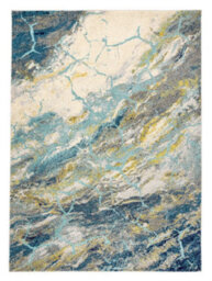 Multicoloured Funky Modern Abstract Nature Print Easy To Clean Rug For Dining Room-160Cm X 220Cm - thumbnail 1