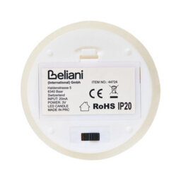 Beliani Set Of 6 Led Candles Amorea 10/15 Cm Off-White - thumbnail 7