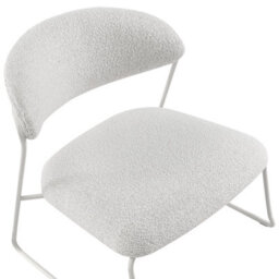 Wyld And Coco Ellehome Set Of 2 Armless Chairs Off-White Fabric Modern Living - thumbnail 8