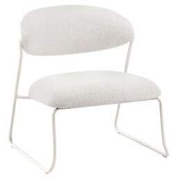 Wyld And Coco Ellehome Set Of 2 Armless Chairs Off-White Fabric Modern Living - thumbnail 6
