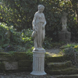 Classic Stone Cast Woman Statue With A Jug Of Water - thumbnail 2