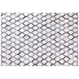 Beliani Rug Aydin Grey 160 X 230 Cm Leather - thumbnail 5