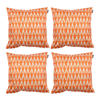icon Indoor And Outdoor Mark Making Waterproof Filled Cushion 4X Burnt Orange - image 1