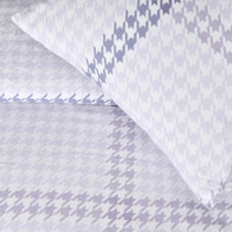 Luxury Houndstooth Check  Brushed Cotton Duvet Cover Set - Easy Care Bedding - thumbnail 4