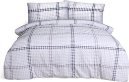 Luxury Houndstooth Check  Brushed Cotton Duvet Cover Set - Easy Care Bedding - thumbnail 1