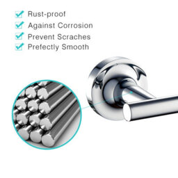 Jassferry Wall Mounted Toilet Paper Holders With Polished Chrome Roll Holder - thumbnail 4