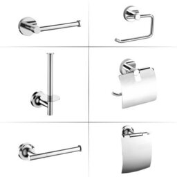 Jassferry Wall Mounted Toilet Paper Holders With Polished Chrome Roll Holder - thumbnail 5