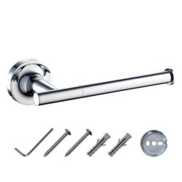 Jassferry Wall Mounted Toilet Paper Holders With Polished Chrome Roll Holder