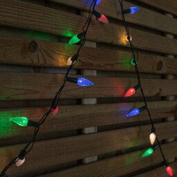 Samuel Alexander 15M 300 Led Multi-Action Pinecone Christmas Lights In Multi-Coloured - thumbnail 1