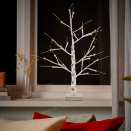 Long Life Lamps Company Led Indoor Christmas Tree White 60Cm 3000K Light Dual Mains And Battery Operated Tree03 - thumbnail 8