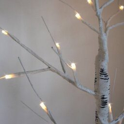 Long Life Lamps Company Led Indoor Christmas Tree White 60Cm 3000K Light Dual Mains And Battery Operated Tree03 - thumbnail 6