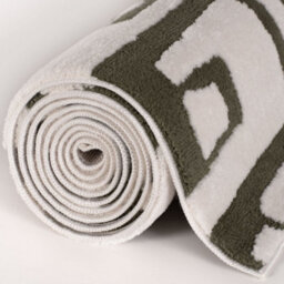The Rugs Loft Olive And Ivory Abstract Geometric Living Room Area Rug And Runners Soft Pile - thumbnail 8