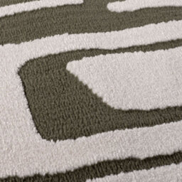 The Rugs Loft Olive And Ivory Abstract Geometric Living Room Area Rug And Runners Soft Pile - thumbnail 5