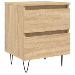 Berkfield Bedside Cabinet Sonoma Oak 40X35X50 Cm Engineered Wood - thumbnail 2