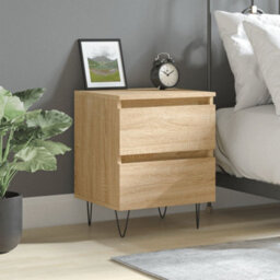 Berkfield Bedside Cabinet Sonoma Oak 40X35X50 Cm Engineered Wood - thumbnail 1