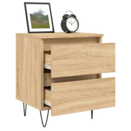 Berkfield Bedside Cabinet Sonoma Oak 40X35X50 Cm Engineered Wood - thumbnail 4