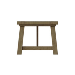 FWSTYLE 2M Fixed Top Dining Table Solid Reclaimed Natural Pine - thumbnail 2
