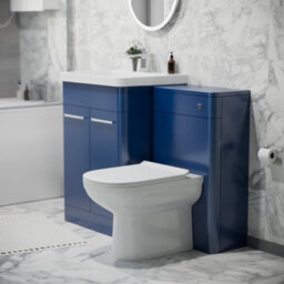 Nes Home 600mm Freestanding Vanity Unit With Basin, Btw Toilet, Wc Unit Royal Blue - thumbnail 3