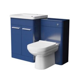 Nes Home 600mm Freestanding Vanity Unit With Basin, Btw Toilet, Wc Unit Royal Blue - thumbnail 5
