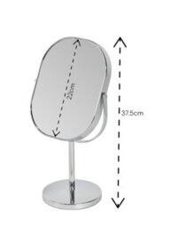 Showerdrape Nikon 3X Magnifying Chrome Oval Vanity Mirror - thumbnail 2