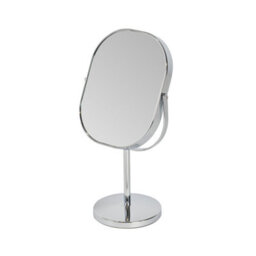 Showerdrape Nikon 3X Magnifying Chrome Oval Vanity Mirror - thumbnail 4
