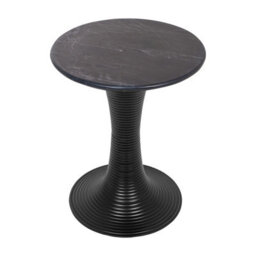 Round Coffee Tea Table Nesting Tables White Marble Top For Decoration In Living Room, Bedroom, Office, Balcony, Apartment - thumbnail 3