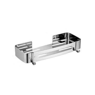 Rectangle Shower Basket Caddy Shelf Stainless Steel Wall Mount Chrome - image 1