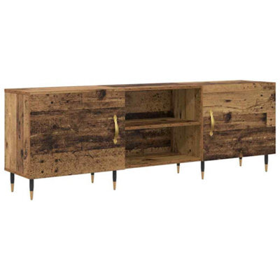 Berkfield Modern Tv Cabinet Old Wood 150 X 30 X 50 Cm Engineered Wood - image 1