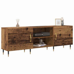 Berkfield Modern Tv Cabinet Old Wood 150 X 30 X 50 Cm Engineered Wood - thumbnail 3