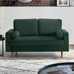 Oakham Henley 3 Seater Sofa In Brown Faux Leather - thumbnail 2