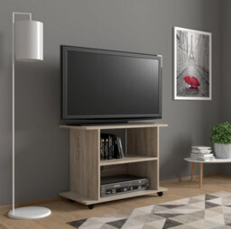 Arte Tv Stand In Oak Sonoma - W400mm X H600mm X W800mm - Compact And Versatile - thumbnail 2