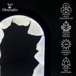 Cello Gleneagles Oval Earth Led Natural Crystal Lamp - Rock Quartz Dimmable White Led - thumbnail 3