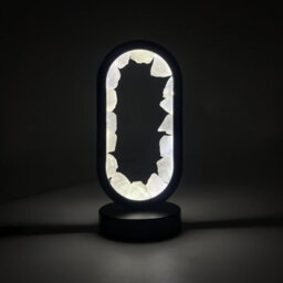 Cello Gleneagles Oval Earth Led Natural Crystal Lamp - Rock Quartz Dimmable White Led - thumbnail 1