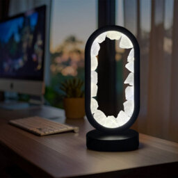 Cello Gleneagles Oval Earth Led Natural Crystal Lamp - Rock Quartz Dimmable White Led - thumbnail 5