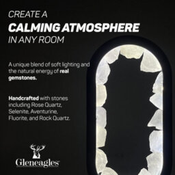 Cello Gleneagles Oval Earth Led Natural Crystal Lamp - Rock Quartz Dimmable White Led - thumbnail 4
